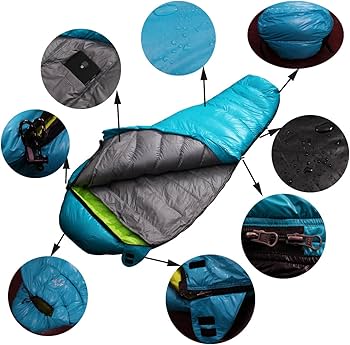 Amazon | LMR寝袋 シュラフ マミー型 ダウン寝袋 コンパクト収納 軽量